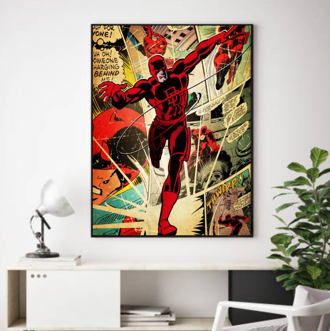 Tableau Dardevil Rétro Marvel