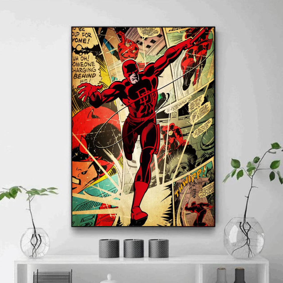 Tableau Dardevil Rétro Marvel