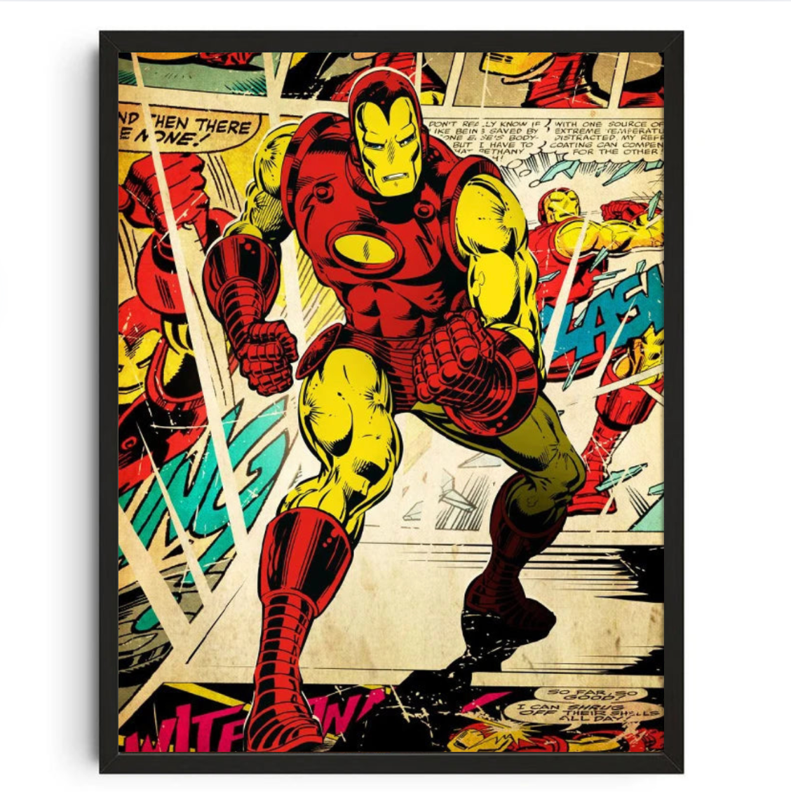 Tableau Iron man Pop Art Armure