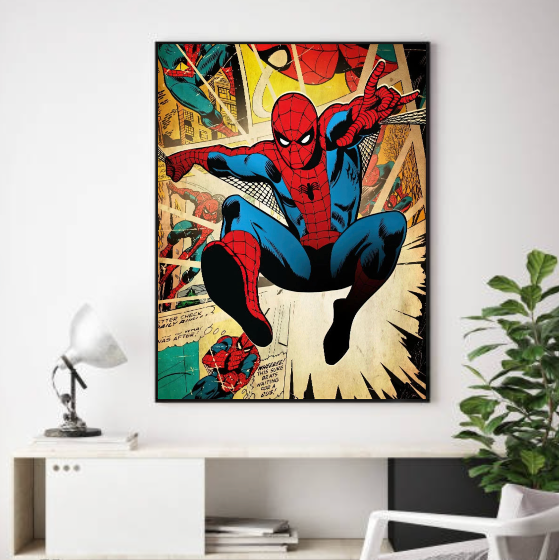 Tableau Spiderman Pop Art