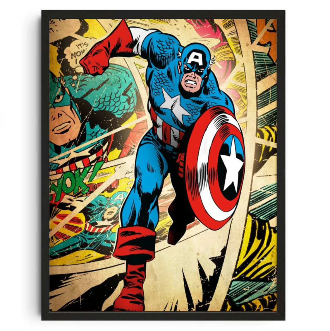 Tableau Capitaine América  Marvel Bleu