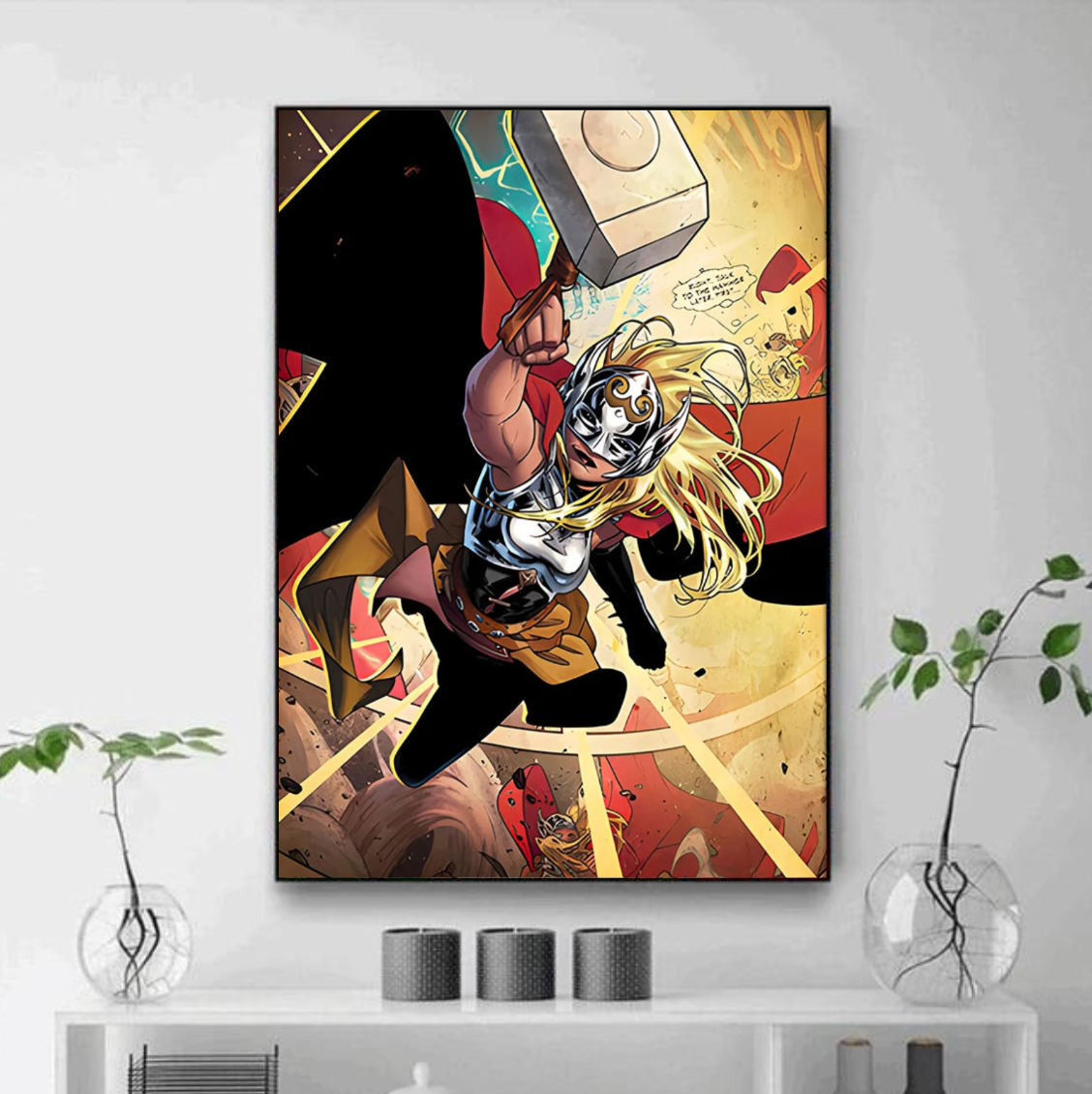 Tableau Thor Marvel Salon