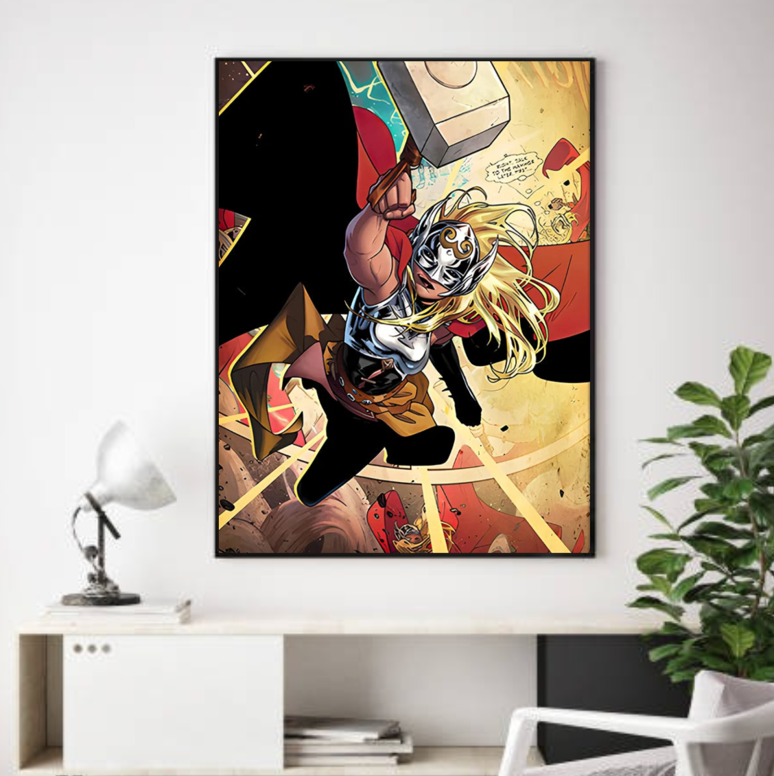Tableau Thor Marvel Salon