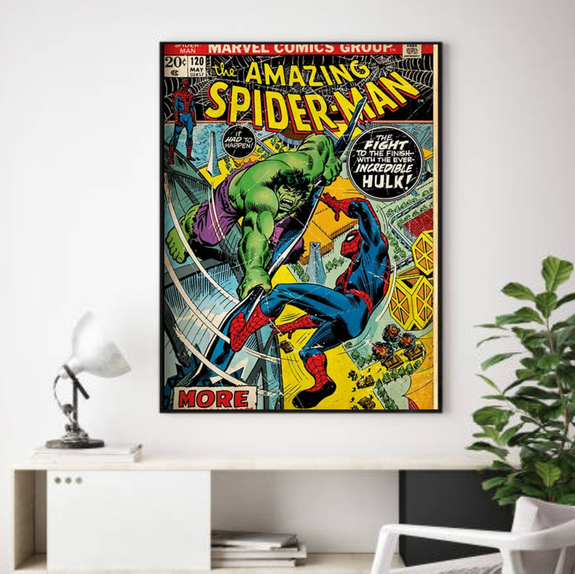 Tableau Avengers Hulk Vintage