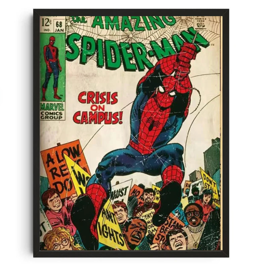 Tableau Spiderman Marvel Rétro