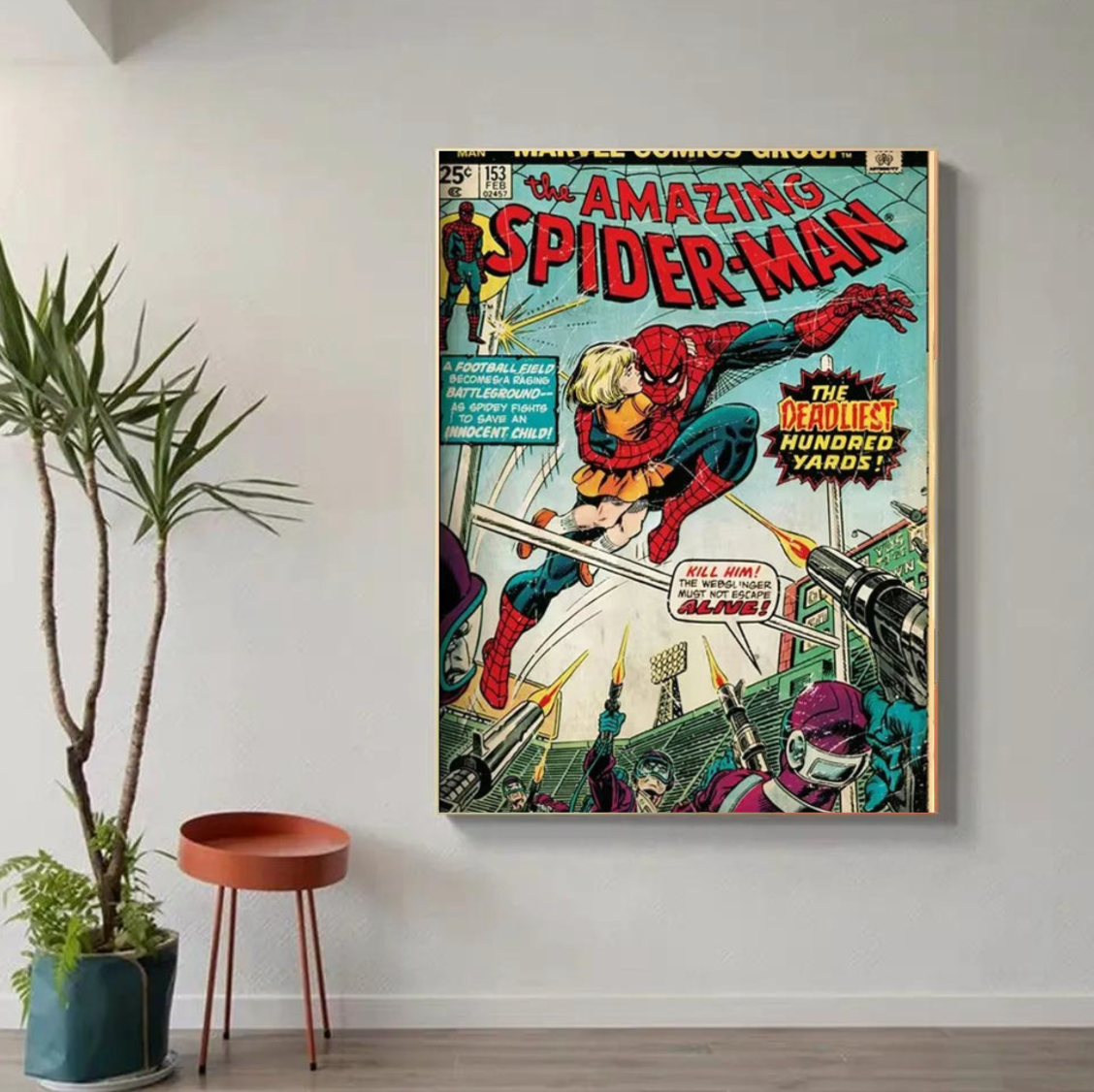 Tableau Spiderman Film Rétro