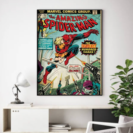 Tableau Spiderman Film Rétro