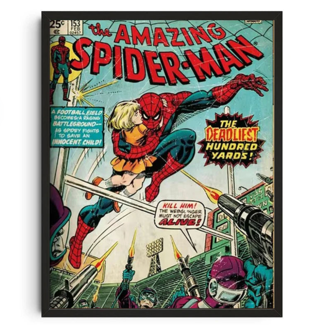 Tableau Spiderman Film Rétro