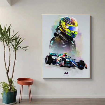 Tableau F1 Voiture Multicolore