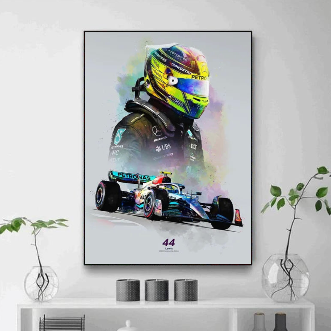 Tableau F1 Voiture Multicolore