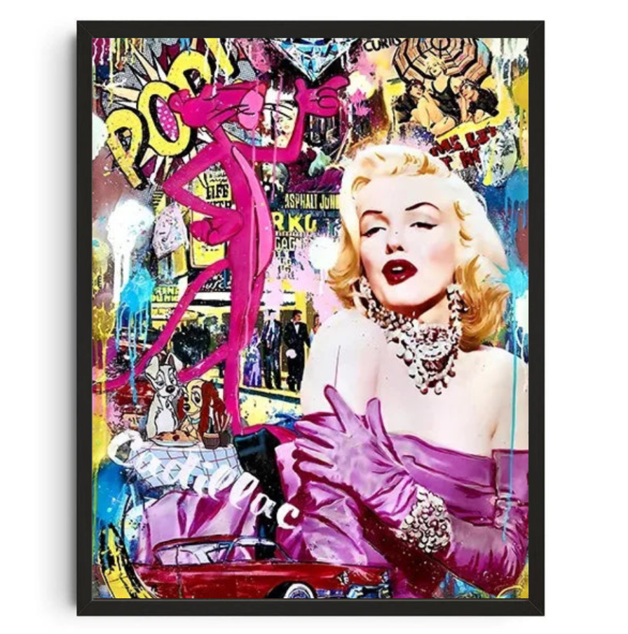 Tableau Maryline Monroe Street Art