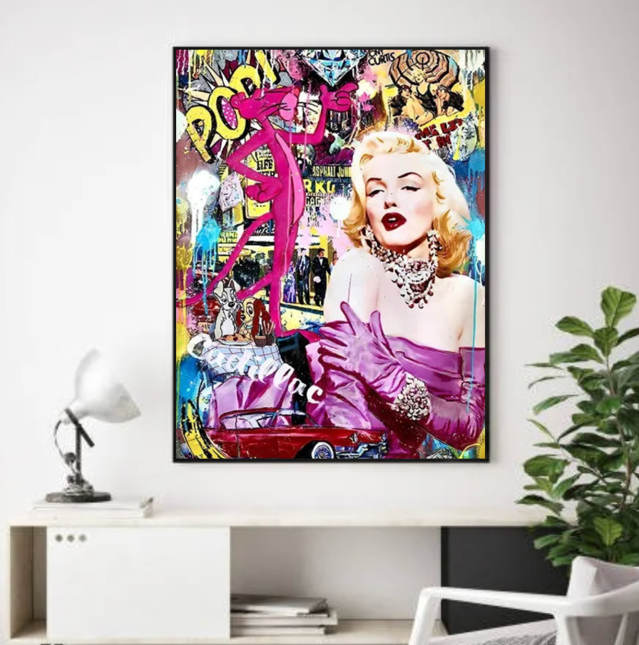 Tableau Maryline Monroe Street Art