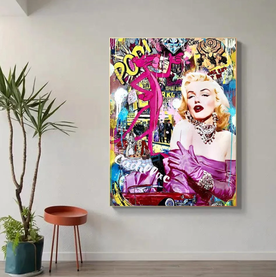 Tableau Maryline Monroe Street Art