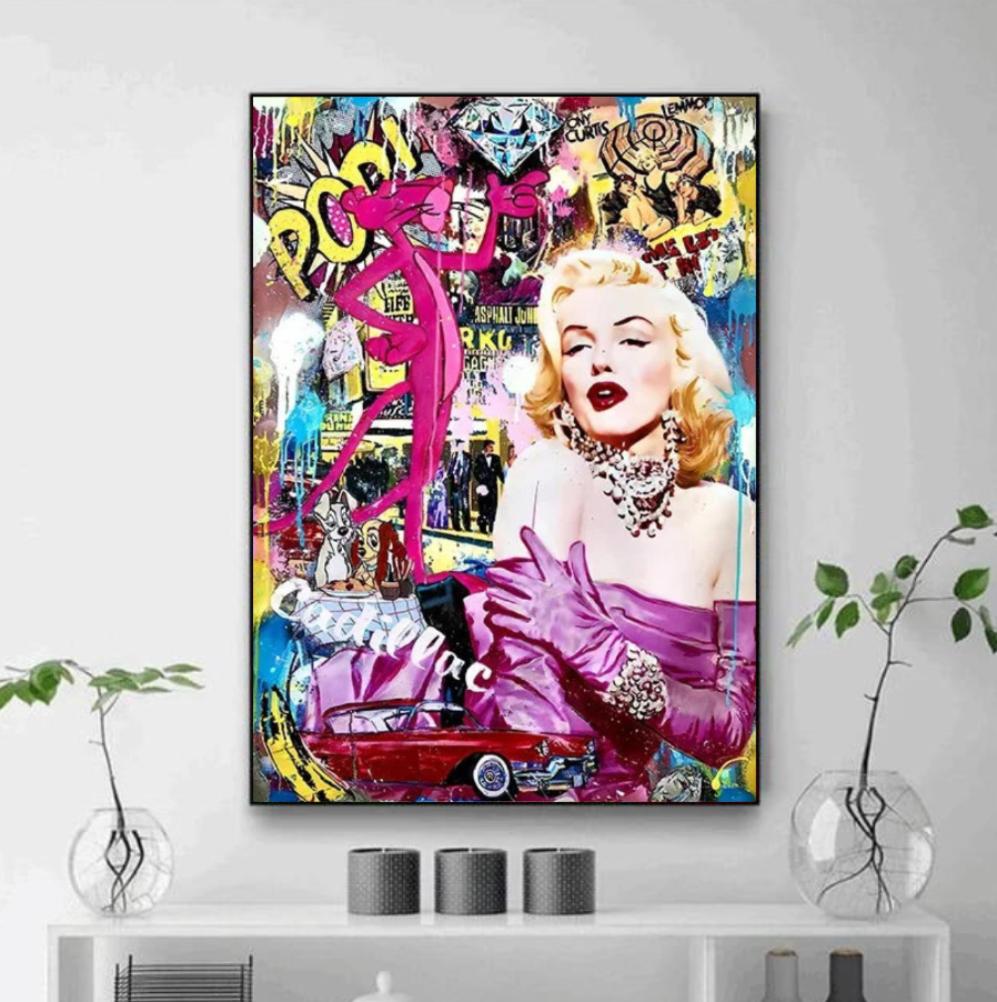 Tableau Maryline Monroe Street Art