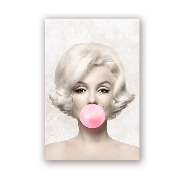 Tableau Marilyn Monroe Rose Bonbon