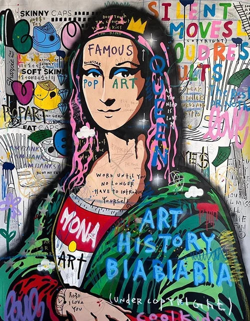 Tableau Mona Lisa Moderne Couleur