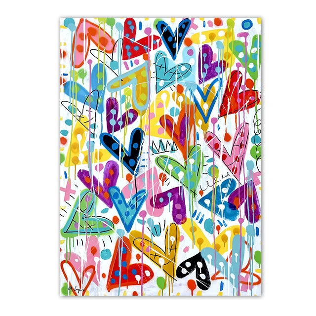 Tableau Coeur Couleur Pastel