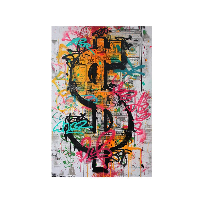 Tableau la Rose Fleur Street Art