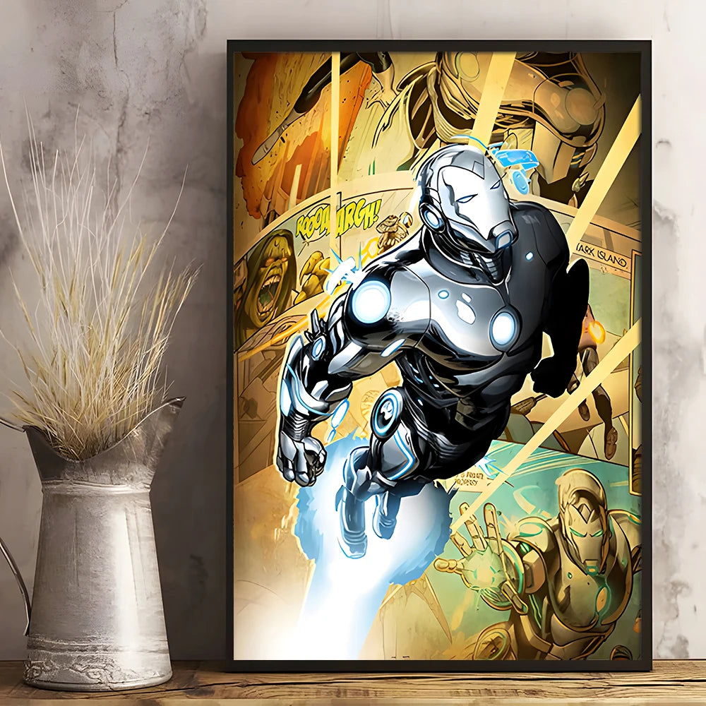 Tableau Iron Man Armure Pop
