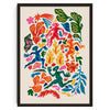 Tableau Abstrait Multicolore Bonhomme