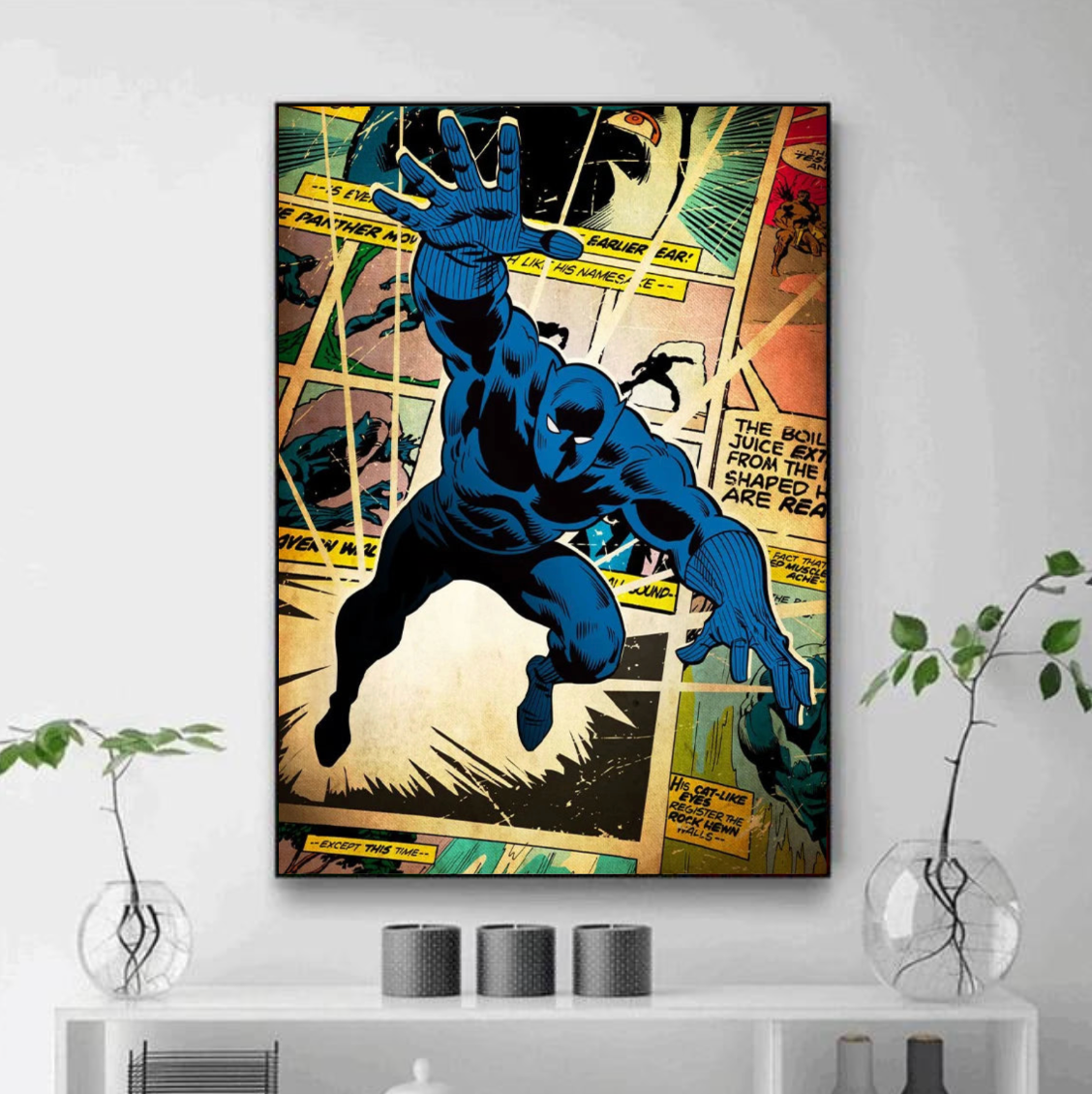 Tableau Black Panther Rétro Marvel