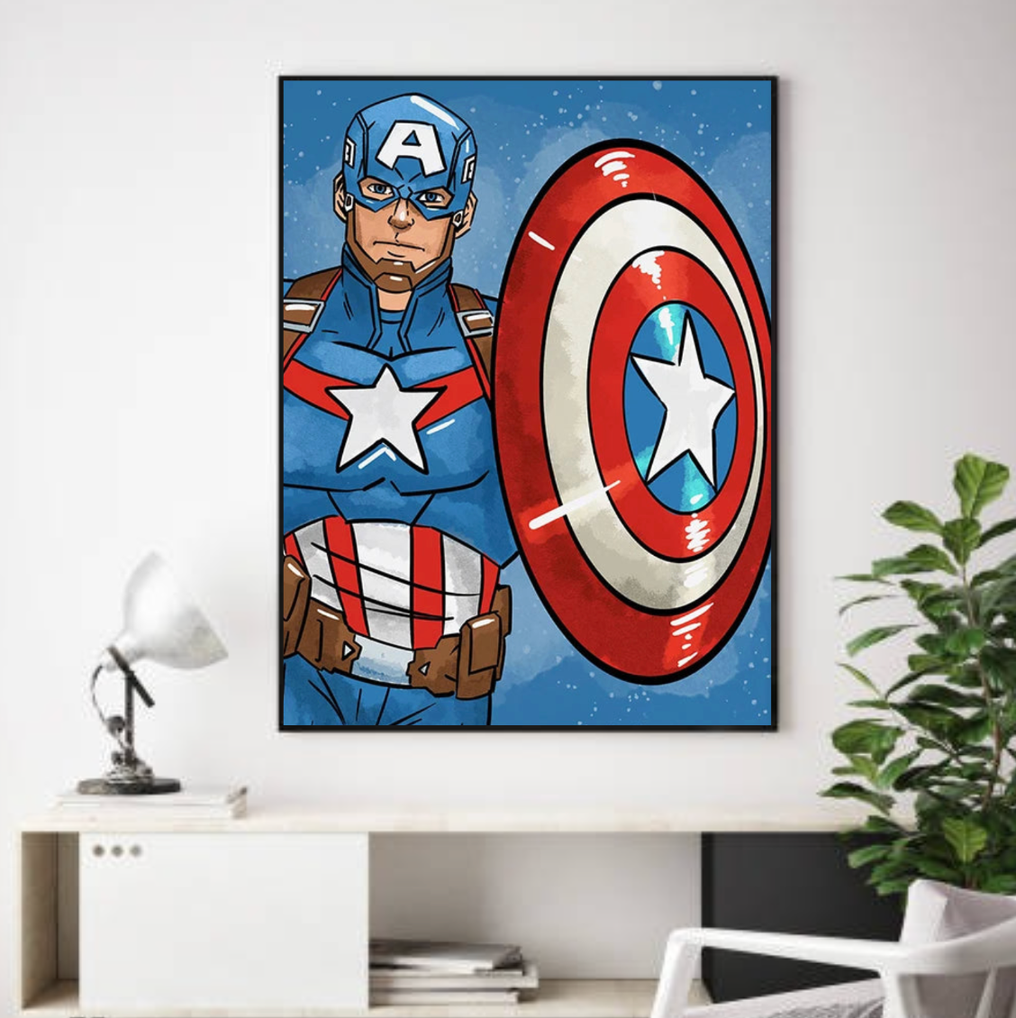 Tableau Captaine America Bouclier