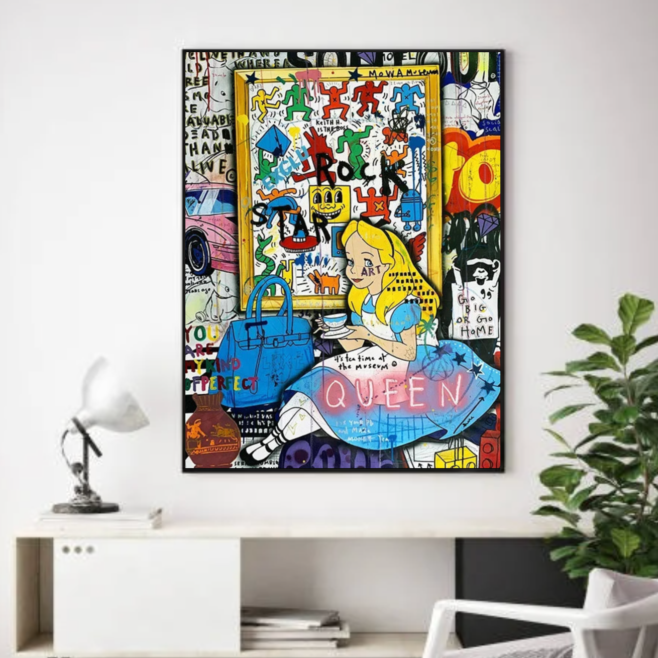 Tableau Cendrillon Princesse Coloré