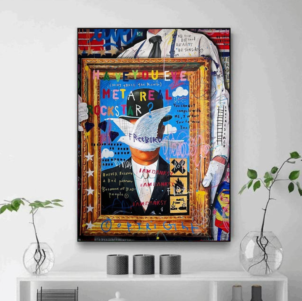 Tableau Chapeau Street Art