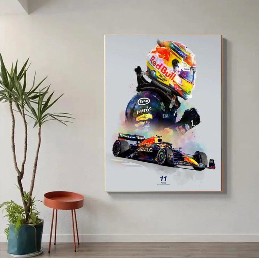 Tableau F1 Red Bull Casque