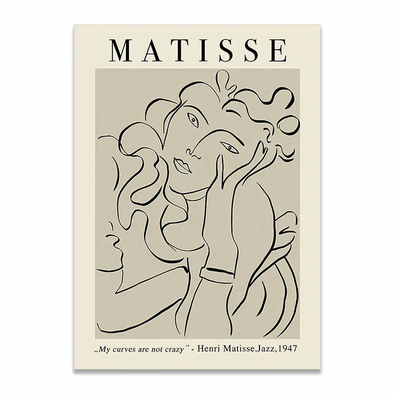 Tableau Femme Blanc et Beige