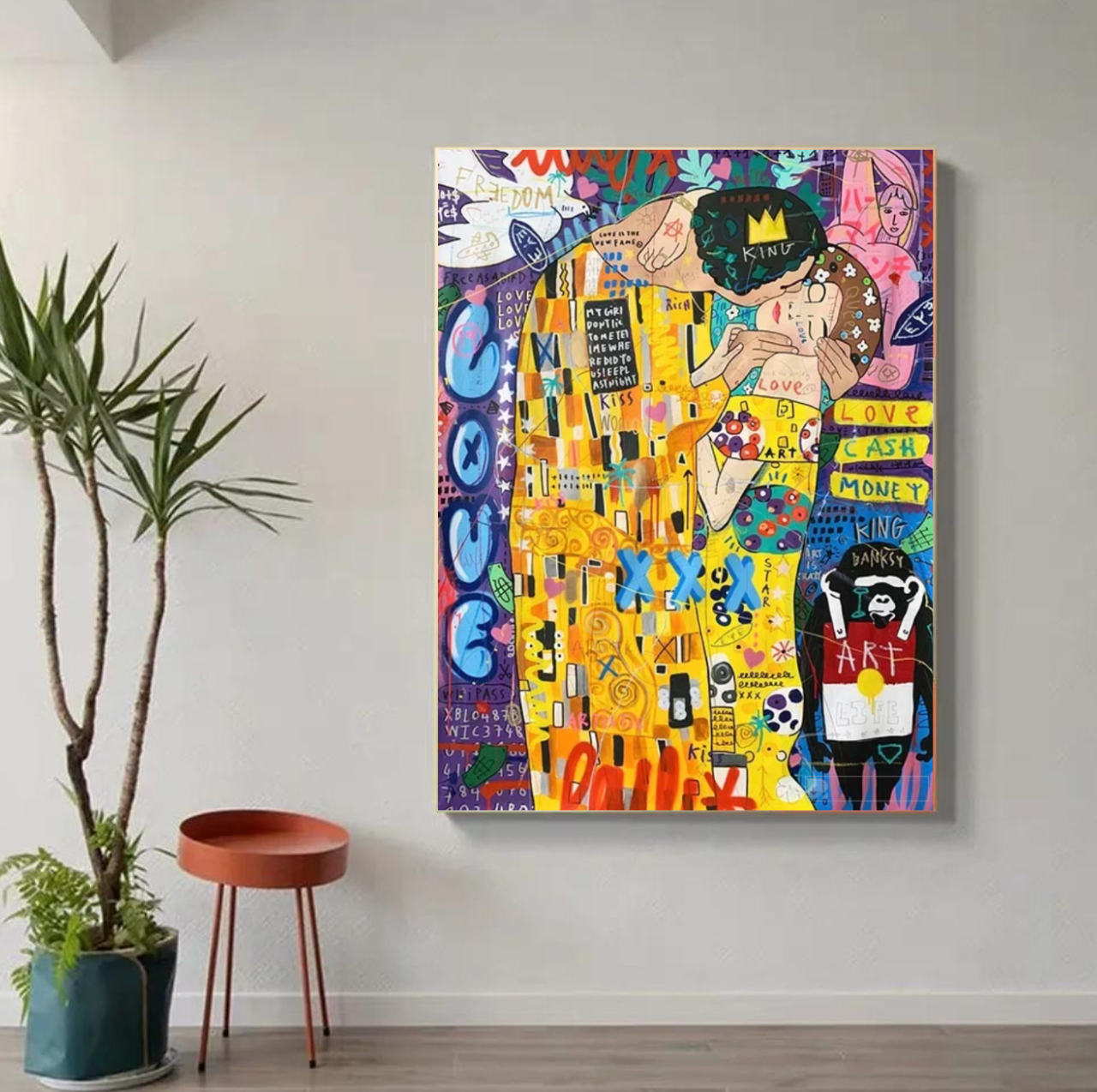Tableau Gustave Klimt Multicolore Moderne