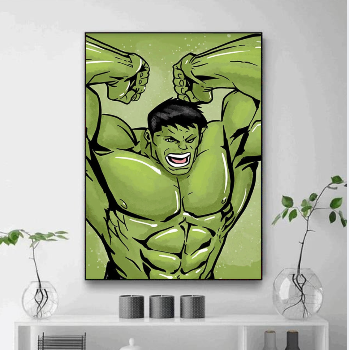 Tableau Hulk Déco Marvel Chambre