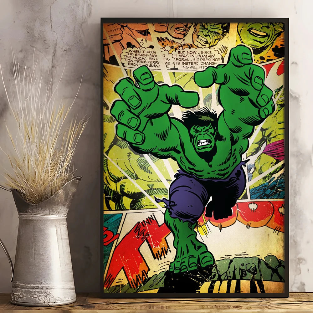 Tableau Hulk vert  