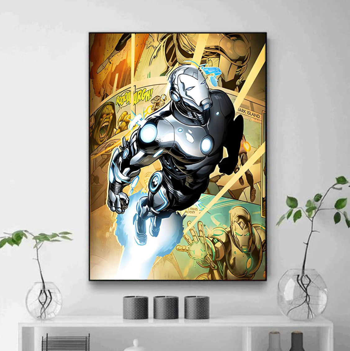 Tableau Iron Man Armure Pop