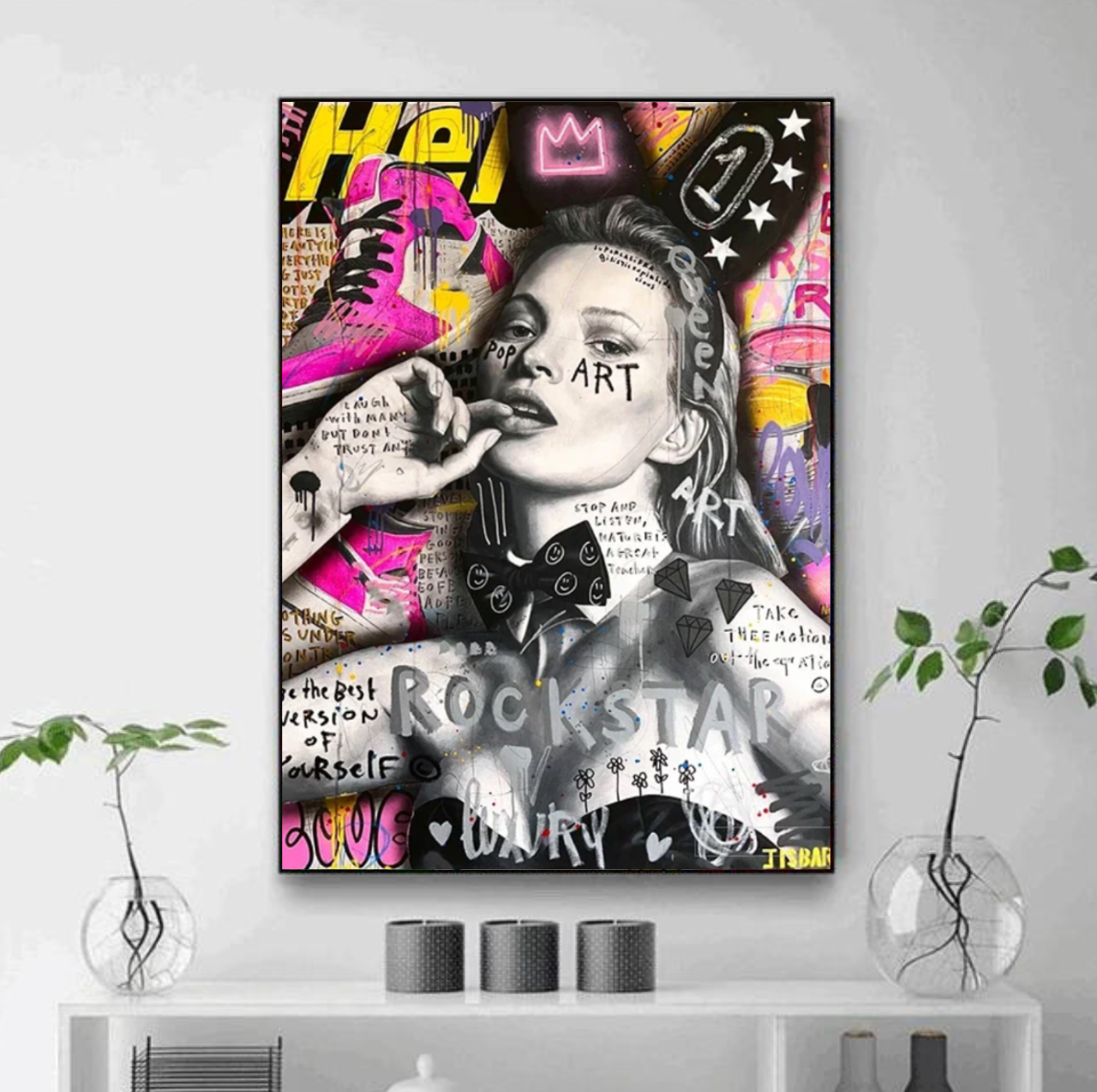 Tableau Kate Moss Moderne