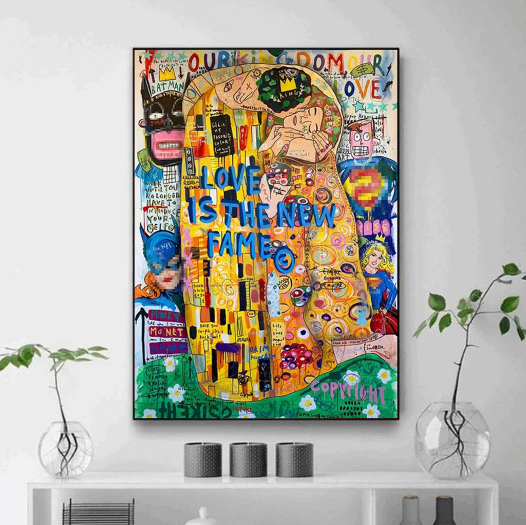 Tableau Le Baiser Klimt Moderne