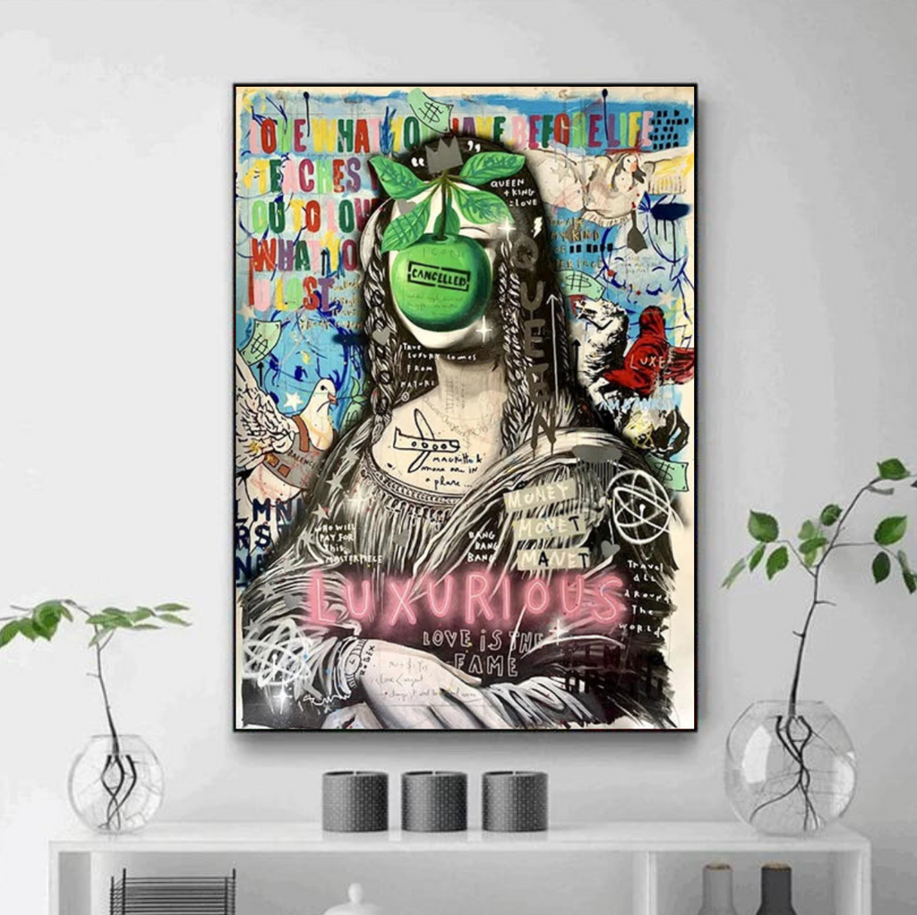 Tableau Mona Lisa Moderne Coloré