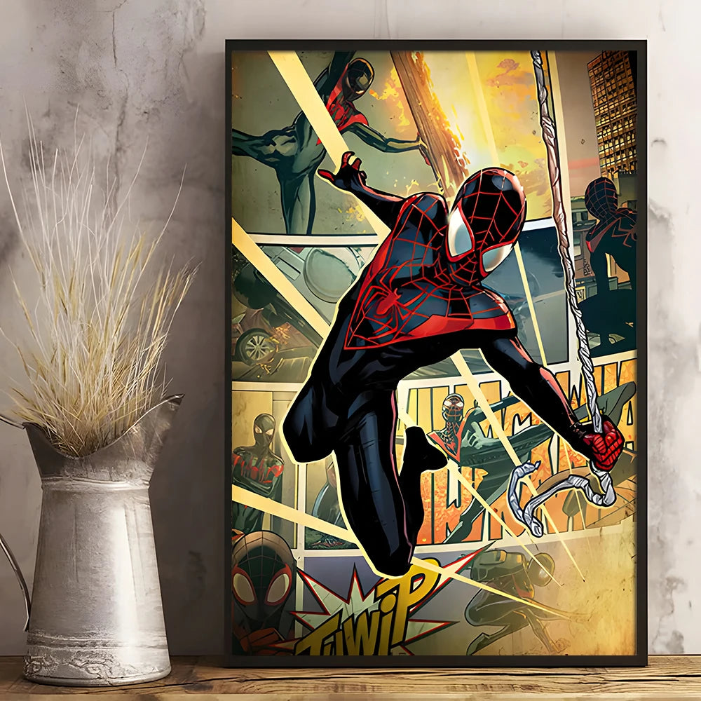 Tableau Pop Spiderman Dessin Animé 