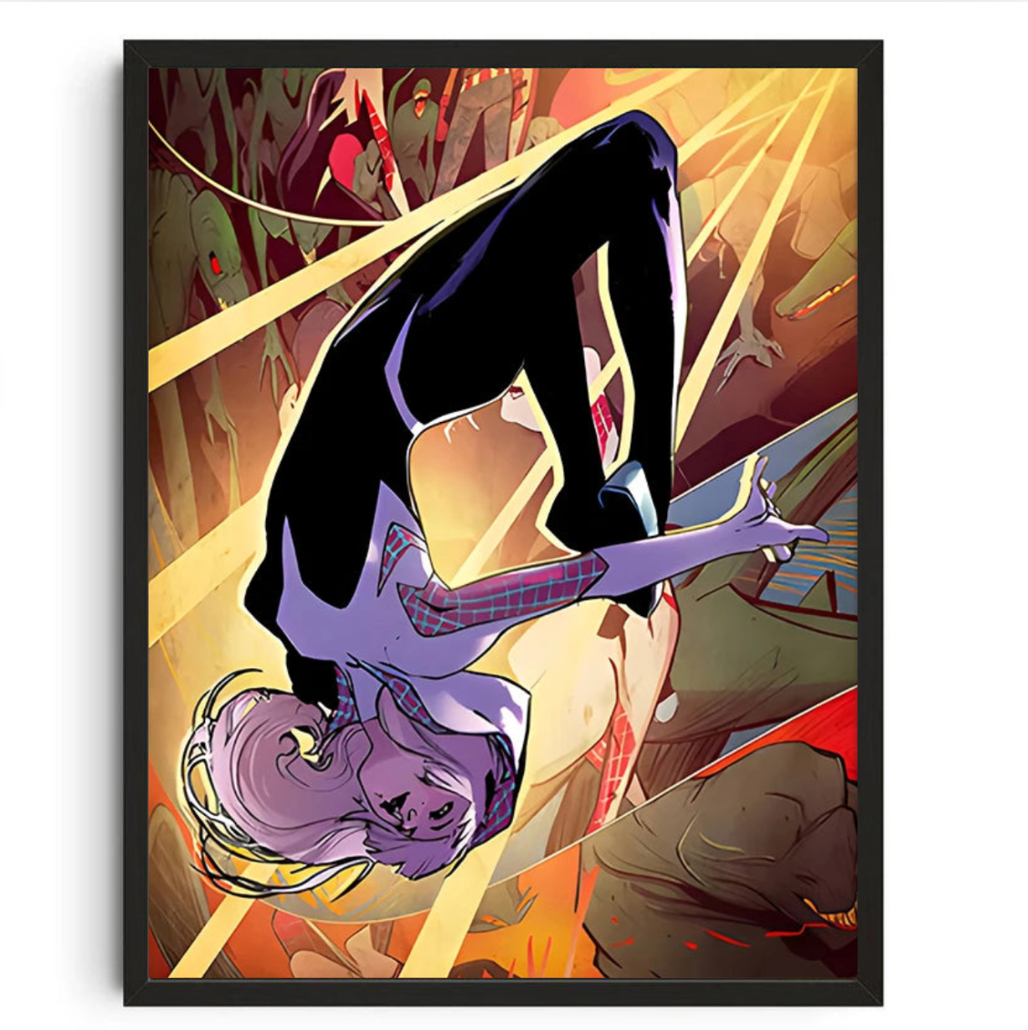 Tableau Rose Spider-Gwen Déco