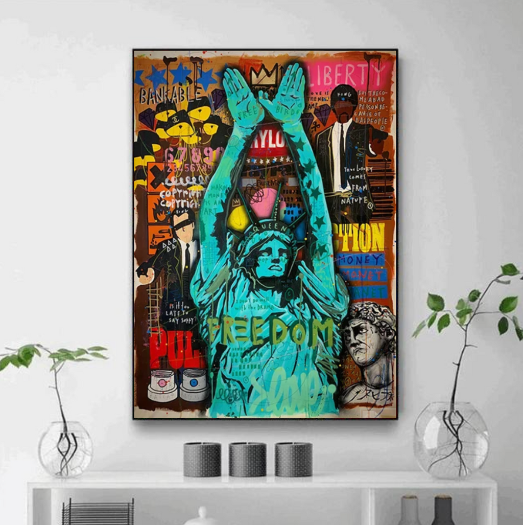 Tableau Statue de la Liberté Coloré