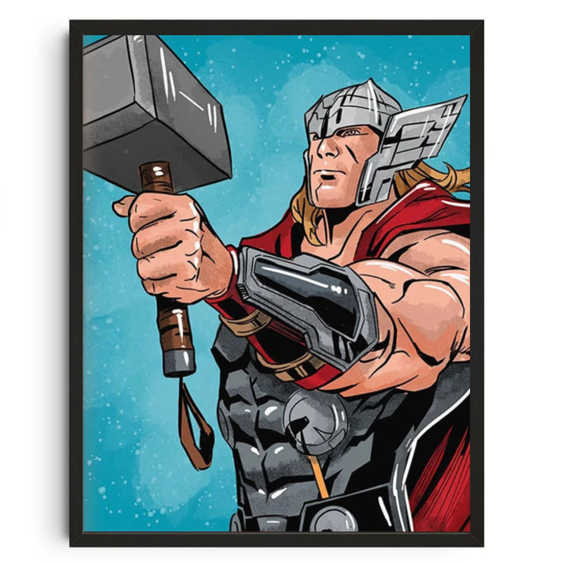 Tableau Thor Marteau Deco Enfant