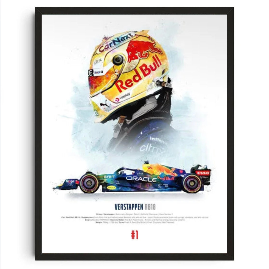 Tableau Verstappen déco