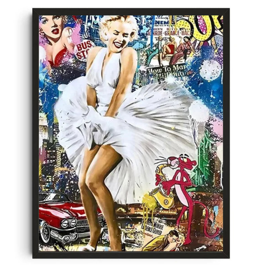 Tableau Monroe Pop Graffiti