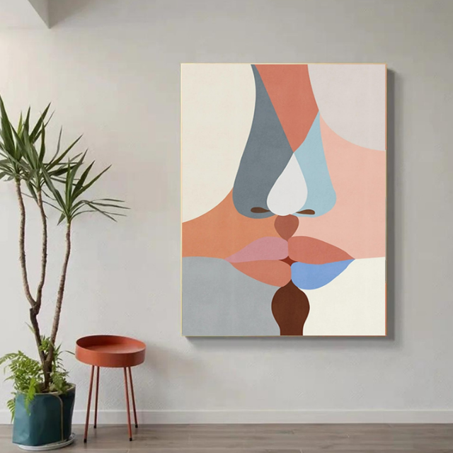 Tableau Formes Visage Bisous