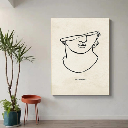 Tableau David Noir et Blanc