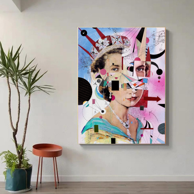 Tableau Reine D'Angleterre Rose